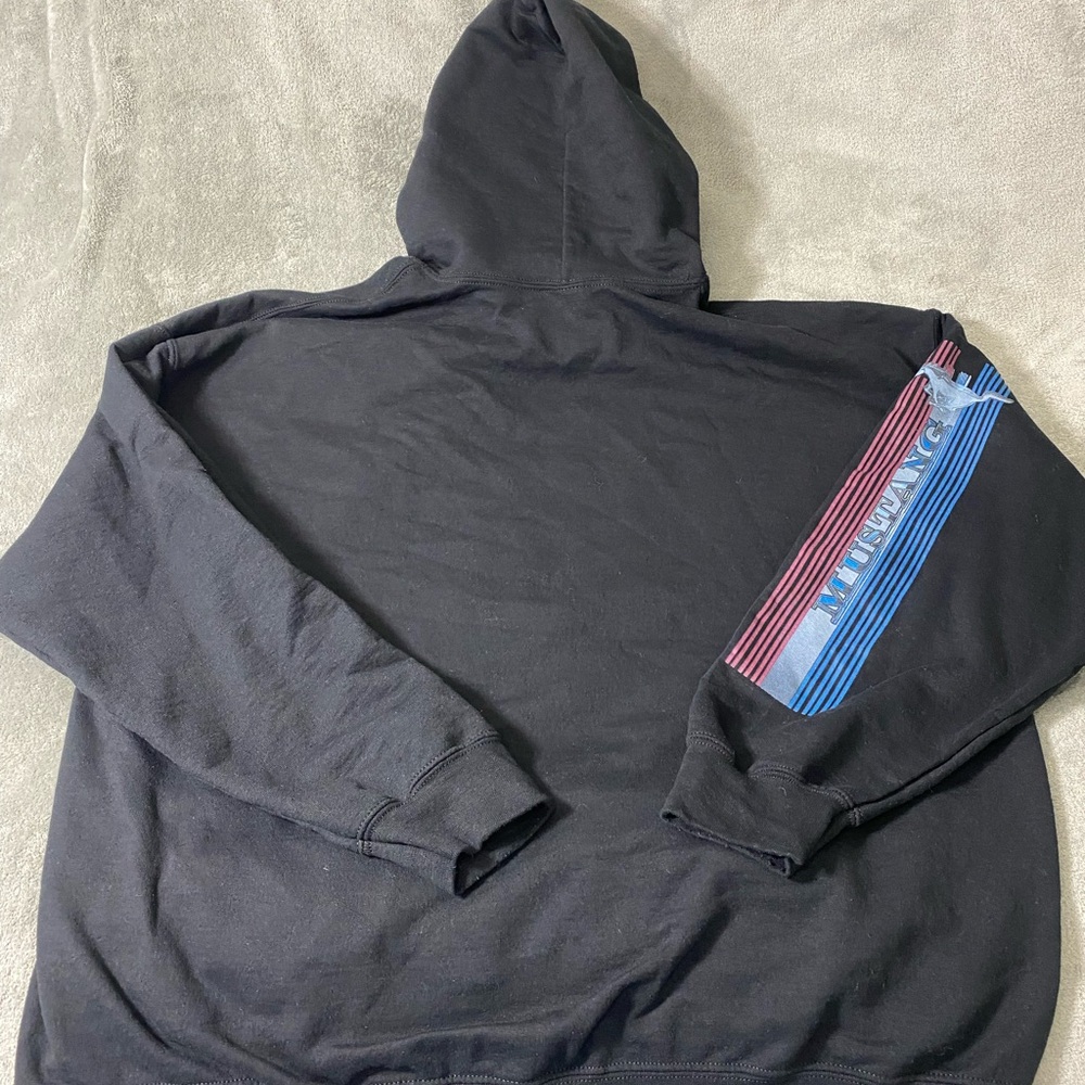 Mens Black Ford Mustang 2XL Classic Hoodie - Picture 8 of 14